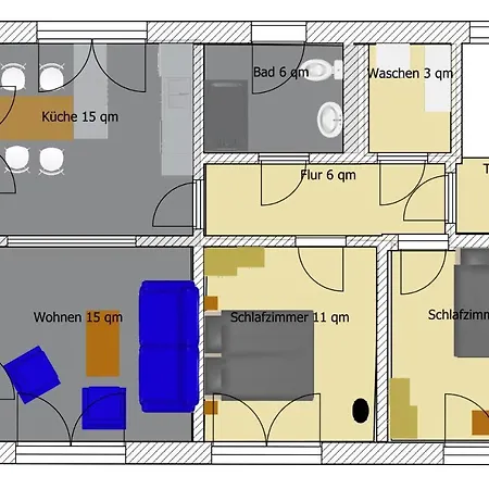 Am Stadtgarten 公寓 西梅尔恩